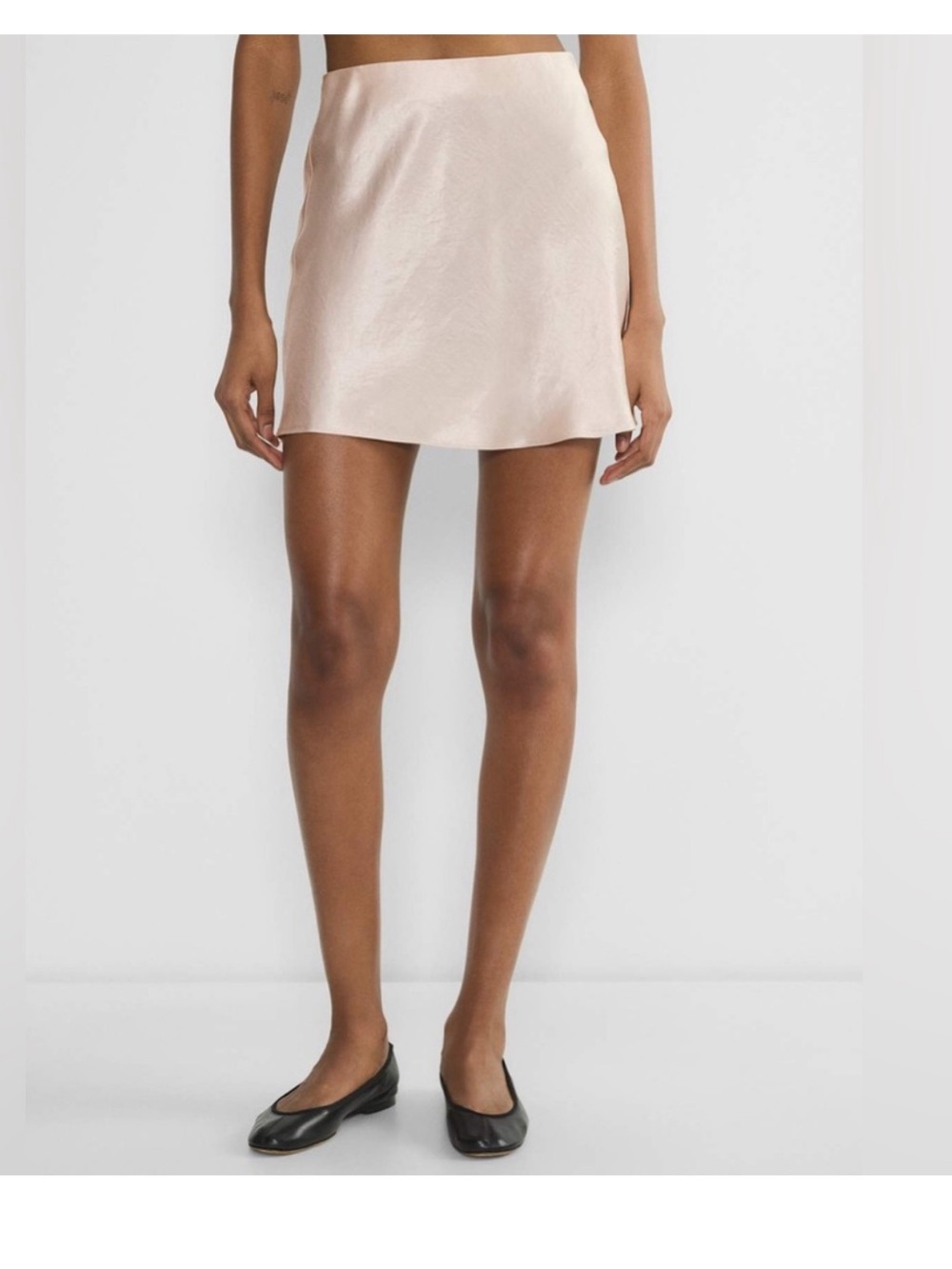 BNWT Aritzia New Slip Mini Satin Skirt